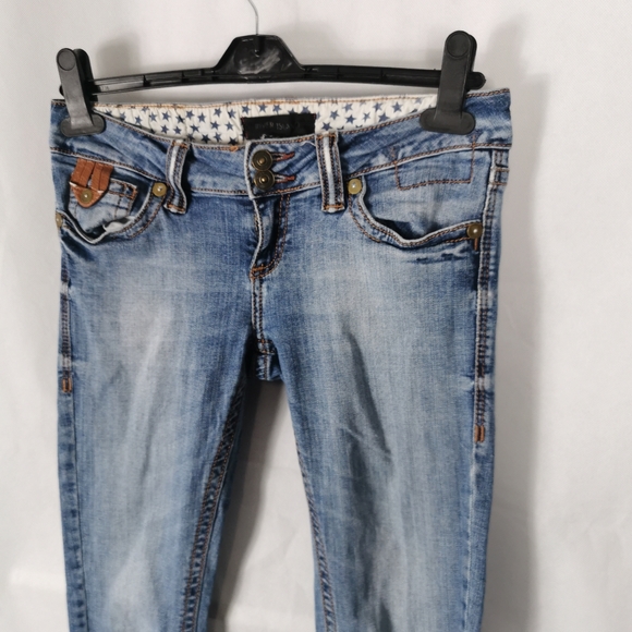 Ladies River Island Jeans Size 8 Ultra Low Waist Skinny Y2K Style - Picture 5 of 8